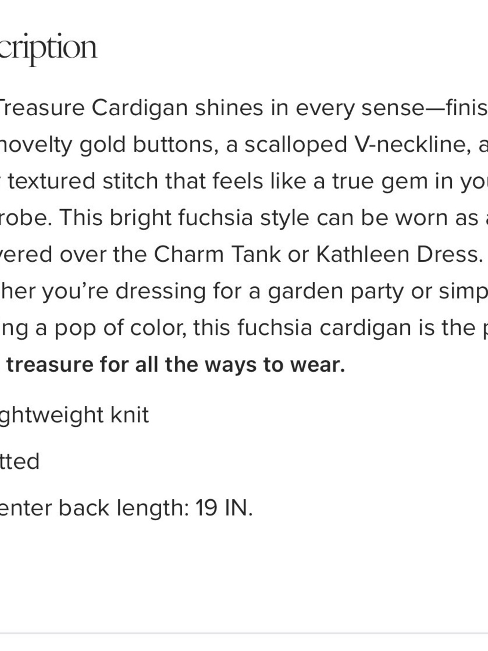 Cabi Treasure cardigan - Picture 5 of 5